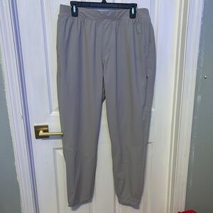 Old Navy Gray Active Wind Go-Dri Pants with Elastic Waistband